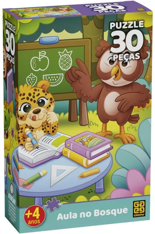Quebra-cabeça - 30 peças - Aula no Bosque