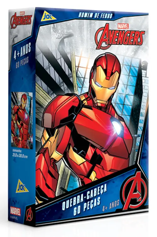 Quebra-cabeça - 60 peças - Homem de ferro