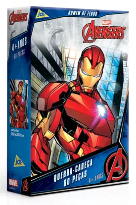 Quebra-cabeça - 60 peças - Homem de ferro