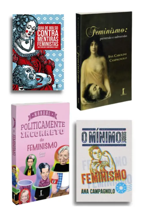 Kit Antifeminista, de Ana Campagnolo e Carrie Lukas. Editoras: Vide Editorial; O Mínimo. Capa mole, em português, 2023