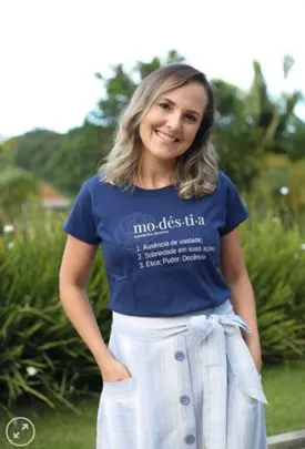 Camiseta Babylook - Modéstia