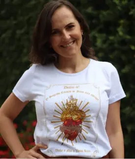 Camiseta Babylook - Sagrado Coração de Jesus