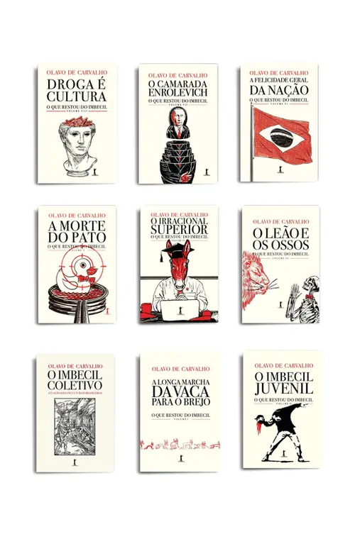 Combo - O Imbecil coletivo (9 livros)