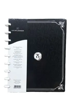 Diário de leitura Sétimo Selo - Capa preta