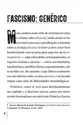 O mínimo sobre Ideologia Fascista