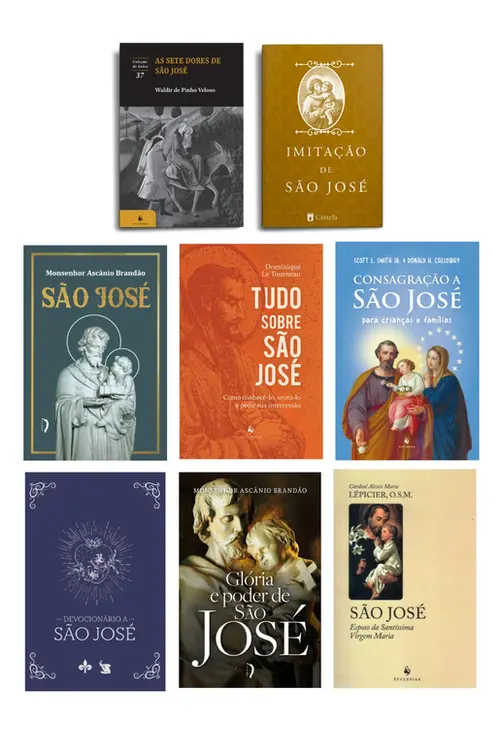 Kit Biblioteca Josefina: São José para crianças e famílias (8 livros)