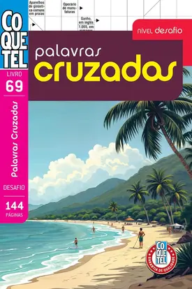 Livro Coquetel Palavra Cruzada Nível Desafio Ed 69