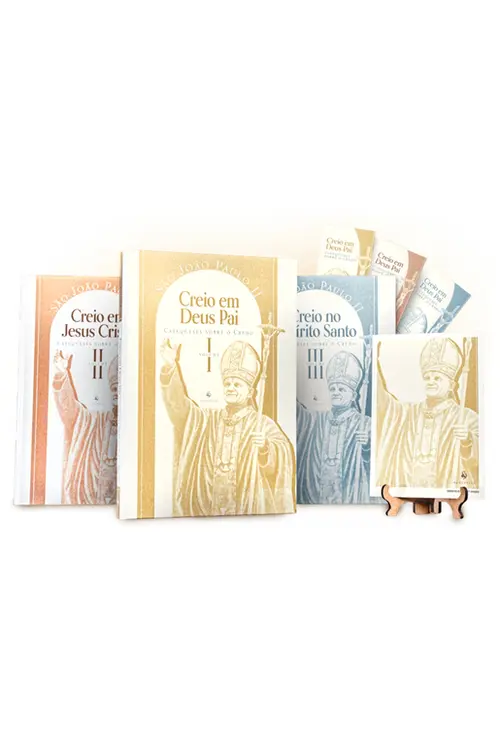 Kit - Catequeses sobre o Credo - 3 volumes (Capa dura)