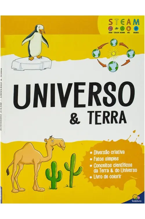 Livro de Colorir Infantil - Universo e Terra