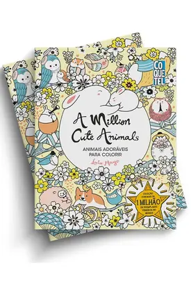 A Million Cute Animals: Animais Adoráveis para Colorir