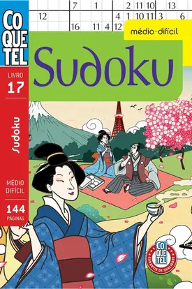 Livro Coquetel Sudoku Médio-Difícil Ed. 17