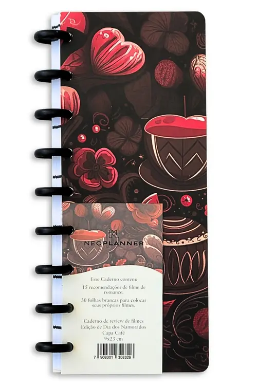 Planner de disco inteligente Neoplanner - Reviews de filmes (Capa preta)