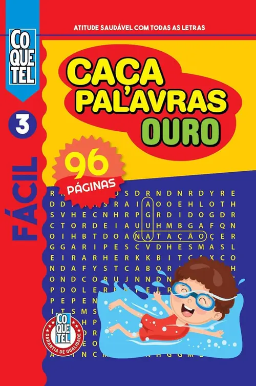 Livro Coquetel Caça-Palavras Ouro Ed. 3