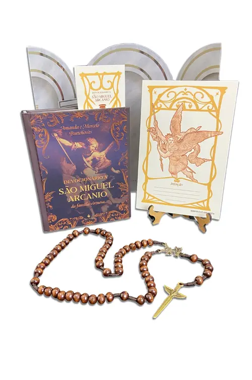 Kit - Devocionário a São Miguel Arcanjo (Capa dura)