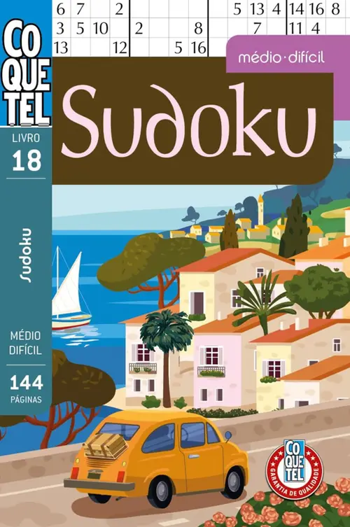 Livro Coquetel Sudoku Ed. 18 - Níveis médio e difícil