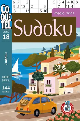 Livro Coquetel Sudoku Ed. 18 - Níveis médio e difícil