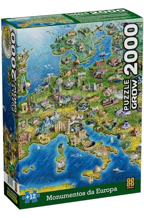 Quebra-cabeça - 2000 peças - Monumentos da Europa