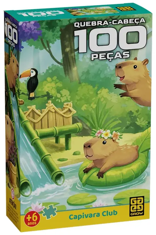 Quebra-cabeça - 100 peças - Capivara Club