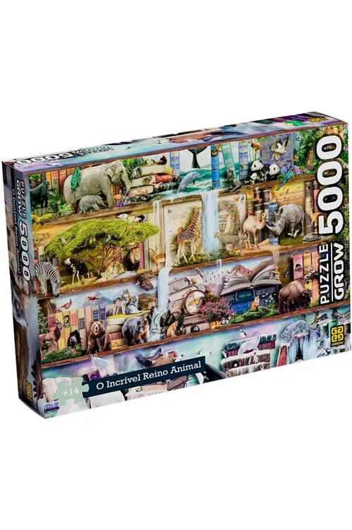 Quebra-Cabeça - 5000 Peças - O Incrível reino animal