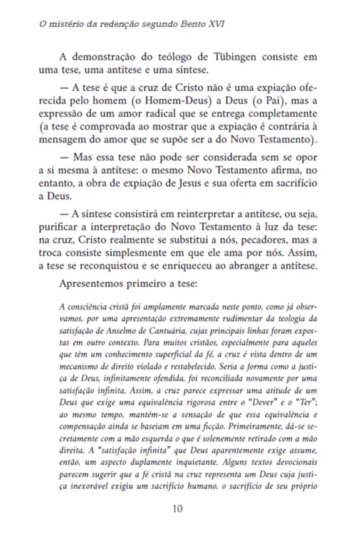 A estranha teologia de Bento XVI sobre a redenção