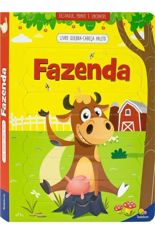 Livro Quebra-Cabeca Palito: Fazenda