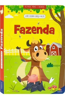 Livro Quebra-Cabeca Palito: Fazenda