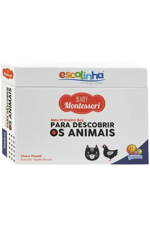 Escolinha Baby Montessori Meu P. BOX p/ Descobrir: Animais