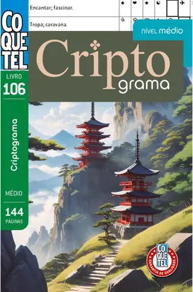 Livro Coquetel Criptograma 106: Nível médio
