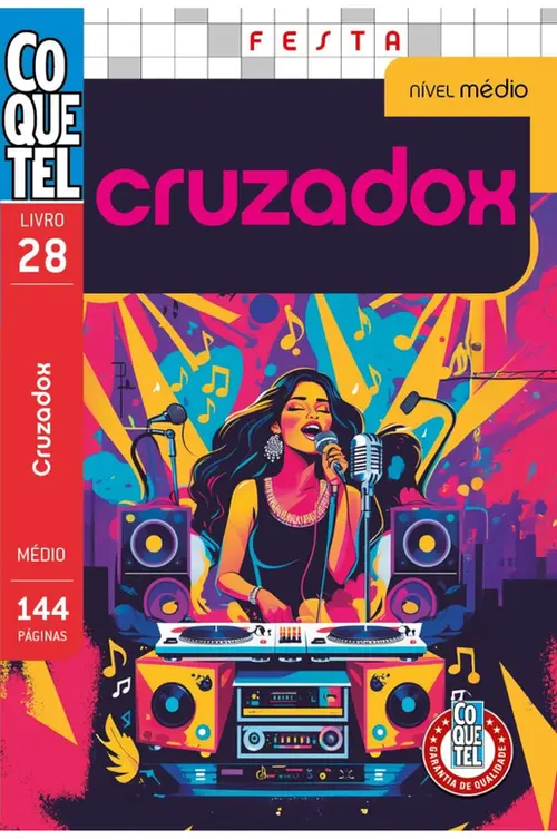 Livro Coquetel Cruzadox 28: Nível Médio