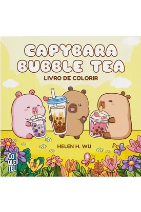 Capybara Bubble Tea: Livro de colorir