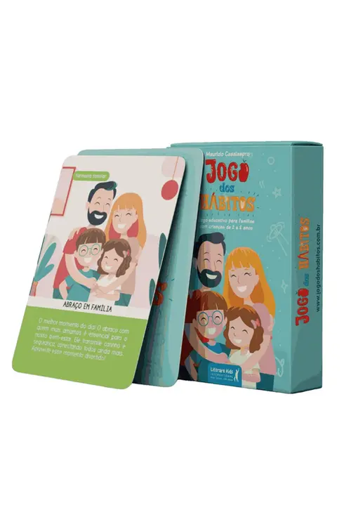 Jogo dos Hábitos: Jogo Educativo de Cartas Para Famílias com Crianças de 2 a 8 Anos