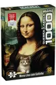 Quebra Cabeça 1000 Peças Mini Monalisa com Gatinho