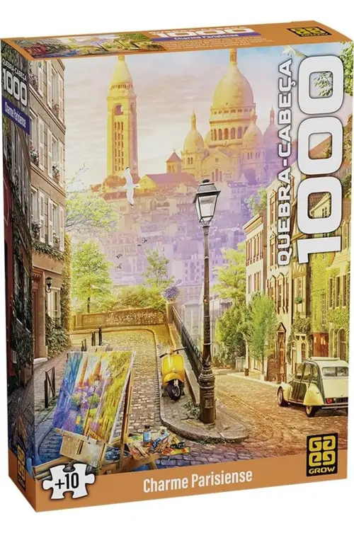 Quebra Cabeça 1000 Peças Charme Parisiense - Grow