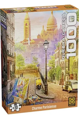 Quebra Cabeça 1000 Peças Charme Parisiense - Grow