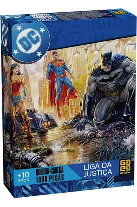Quebra Cabeça 1000 Peças Liga Da Justiça - Grow